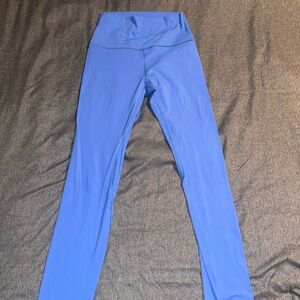 Women's Blue High-Waisted Leggings